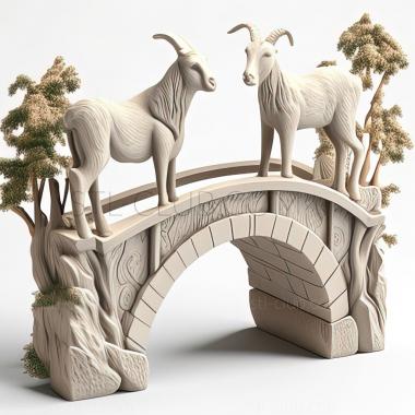 3D модель Игра St Goats On A Bridge (STL)